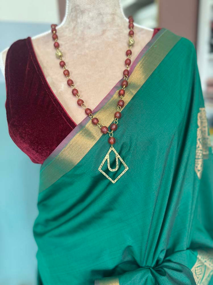 Green Banarasi Soft Silk Saree