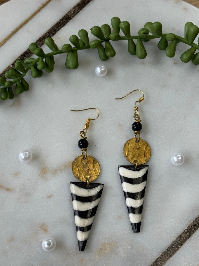 Upendo Bone & Brass Earrings