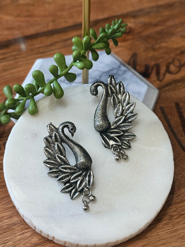 Long Silver Replica Earrings