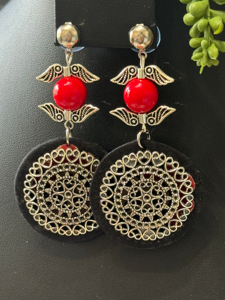 Long Silver Replica Earrings
