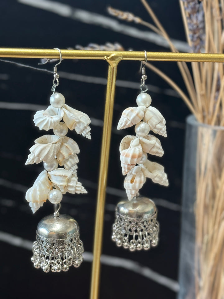 Long Silver Replica Earrings