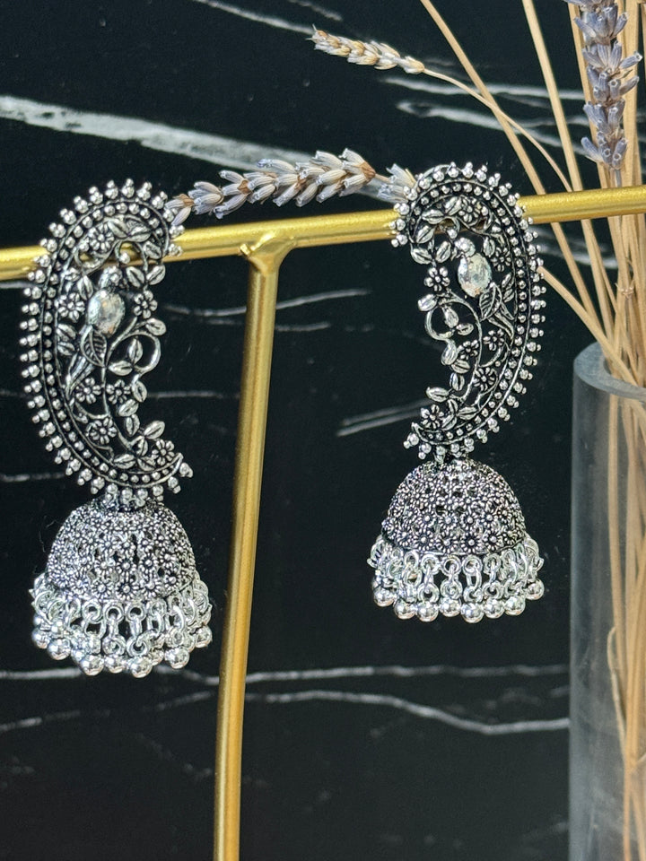 Long Silver Replica Earrings