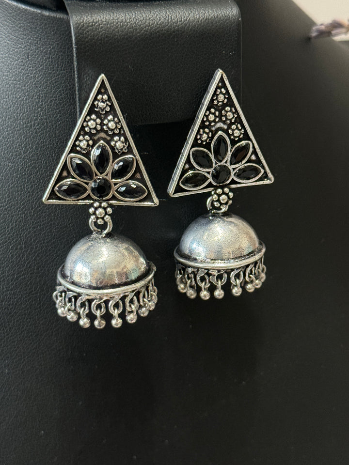 Long Silver Replica Earrings