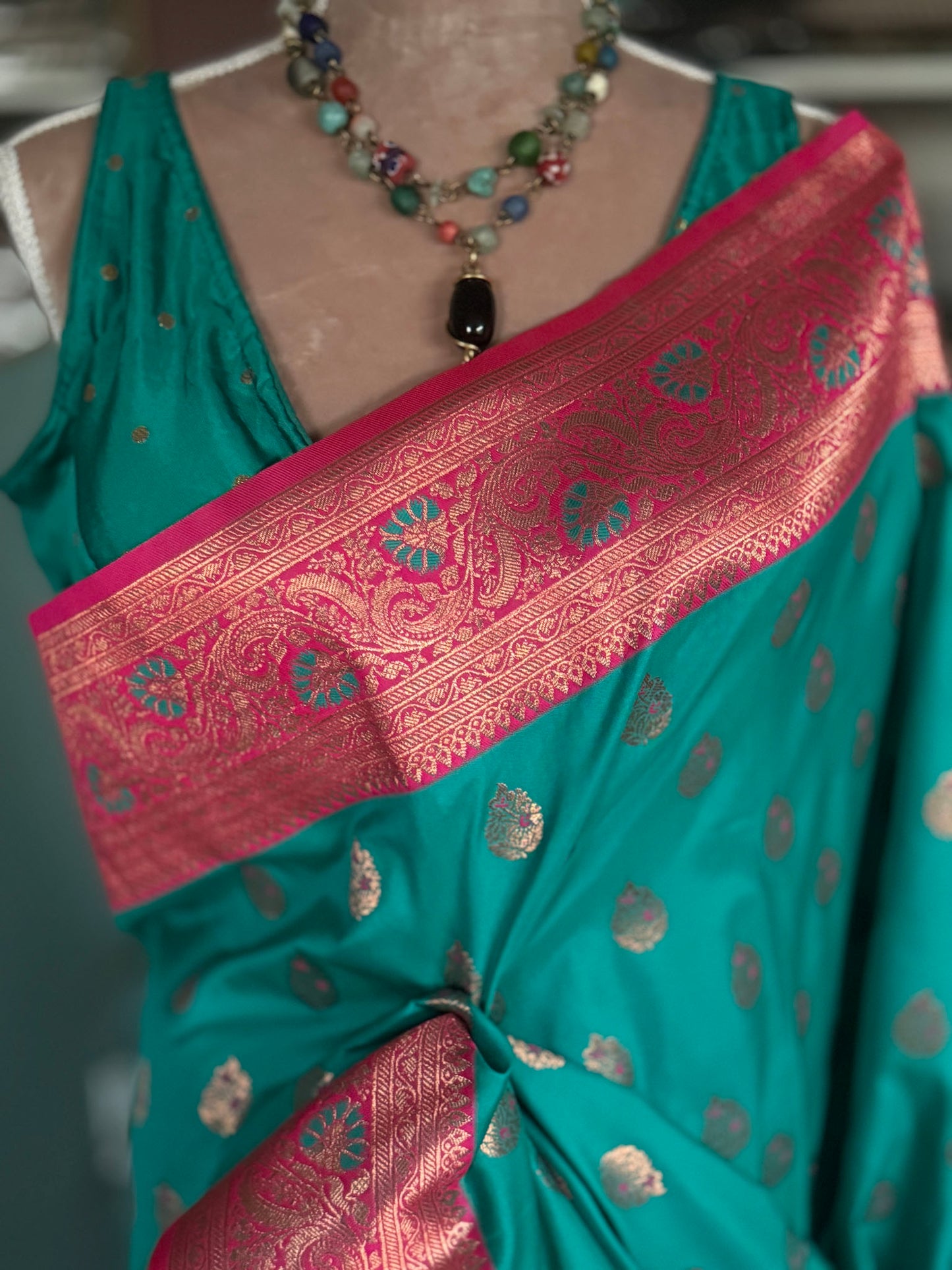 Meenakari Katan Silk Saree