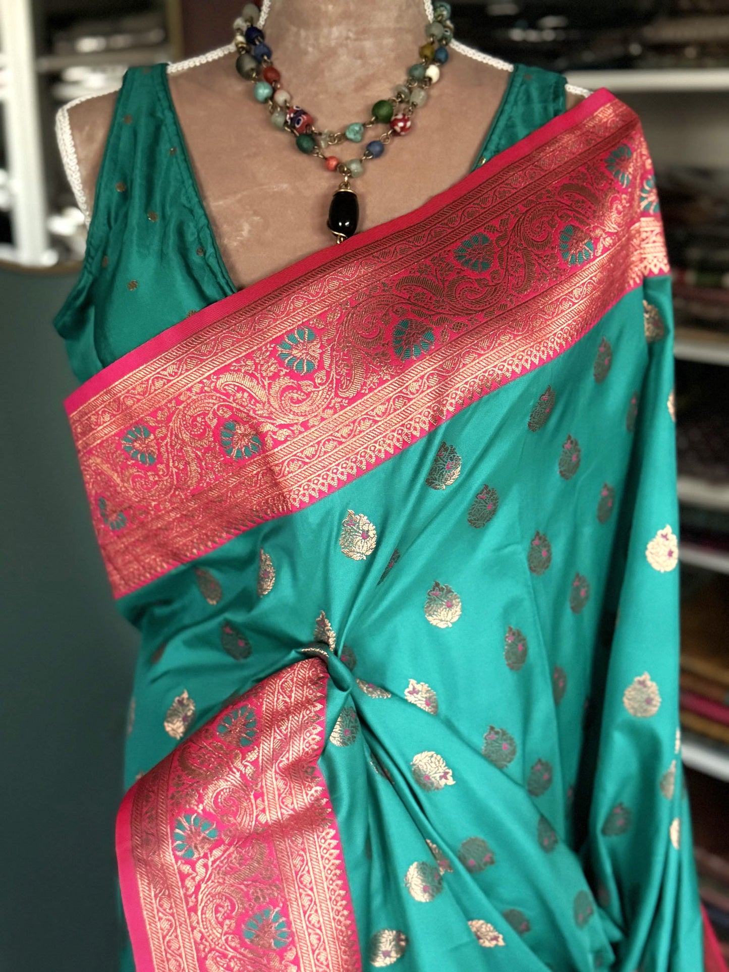 Meenakari Katan Silk Saree