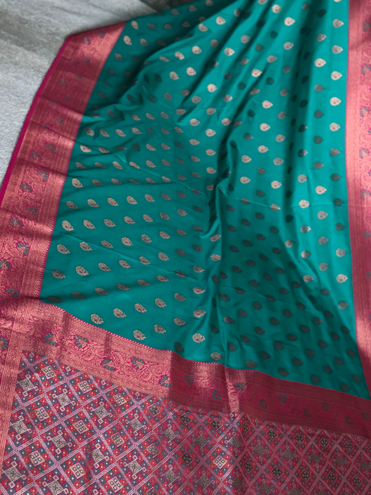 Meenakari Katan Silk Saree