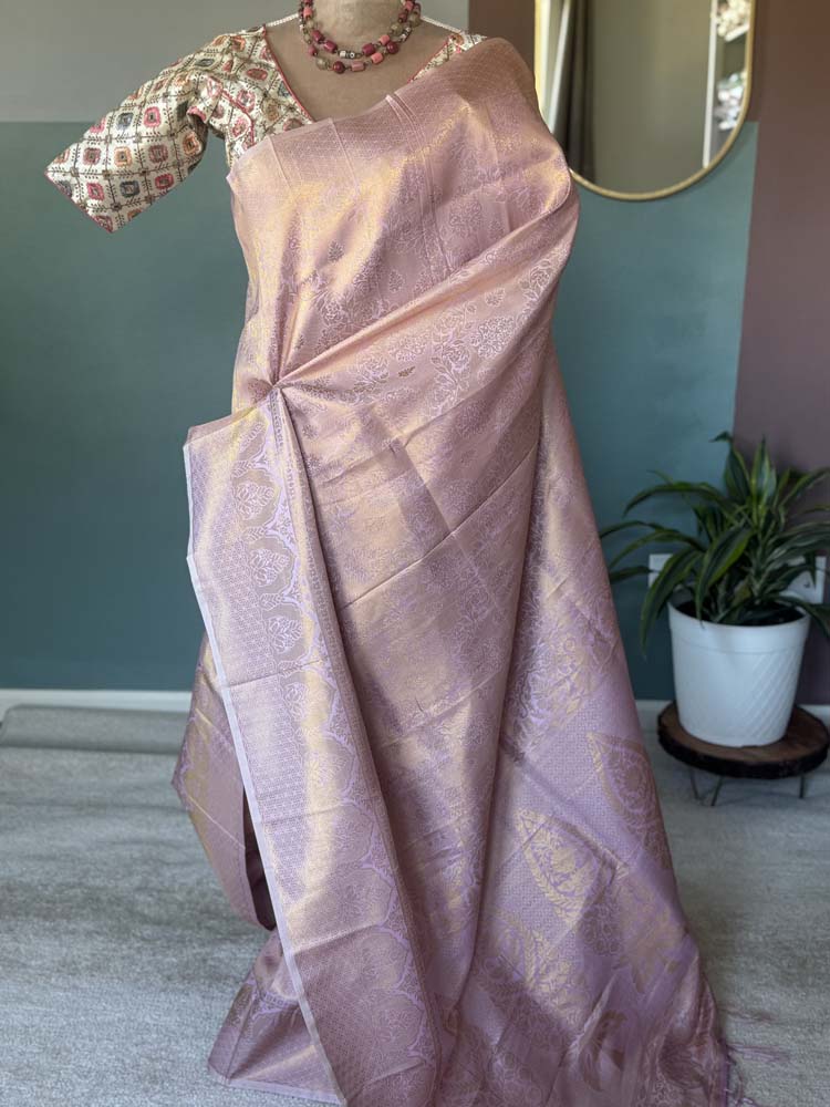 Pink Soft Silk Saree