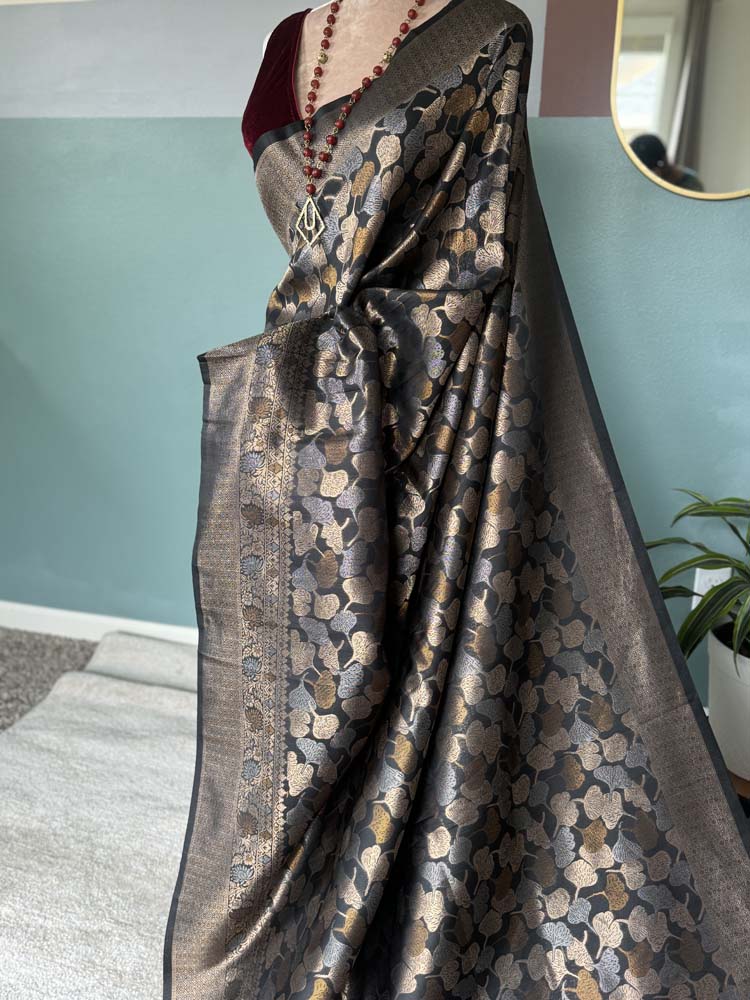 Black Soft Silk Saree