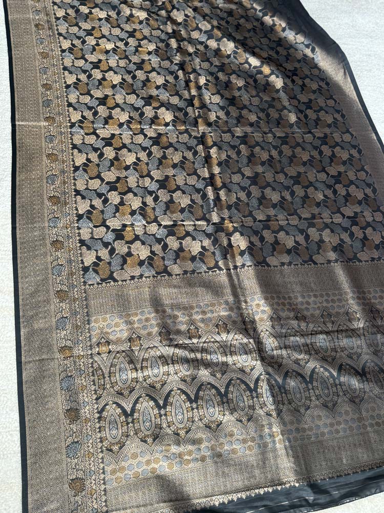 Black Soft Silk Saree