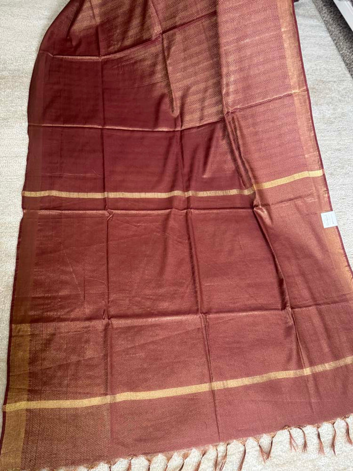 Watermelon Bhagalpuri Soft Silk Saree