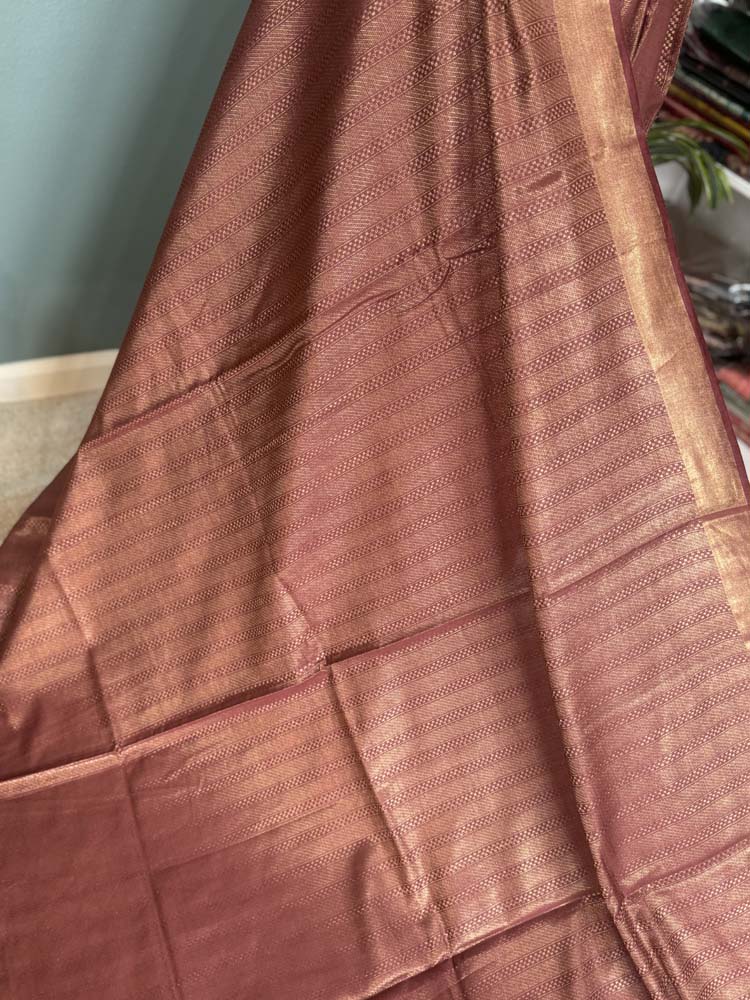 Watermelon Bhagalpuri Soft Silk Saree