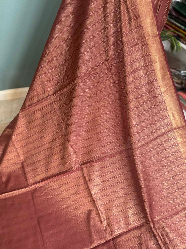 Watermelon Bhagalpuri Soft Silk Saree