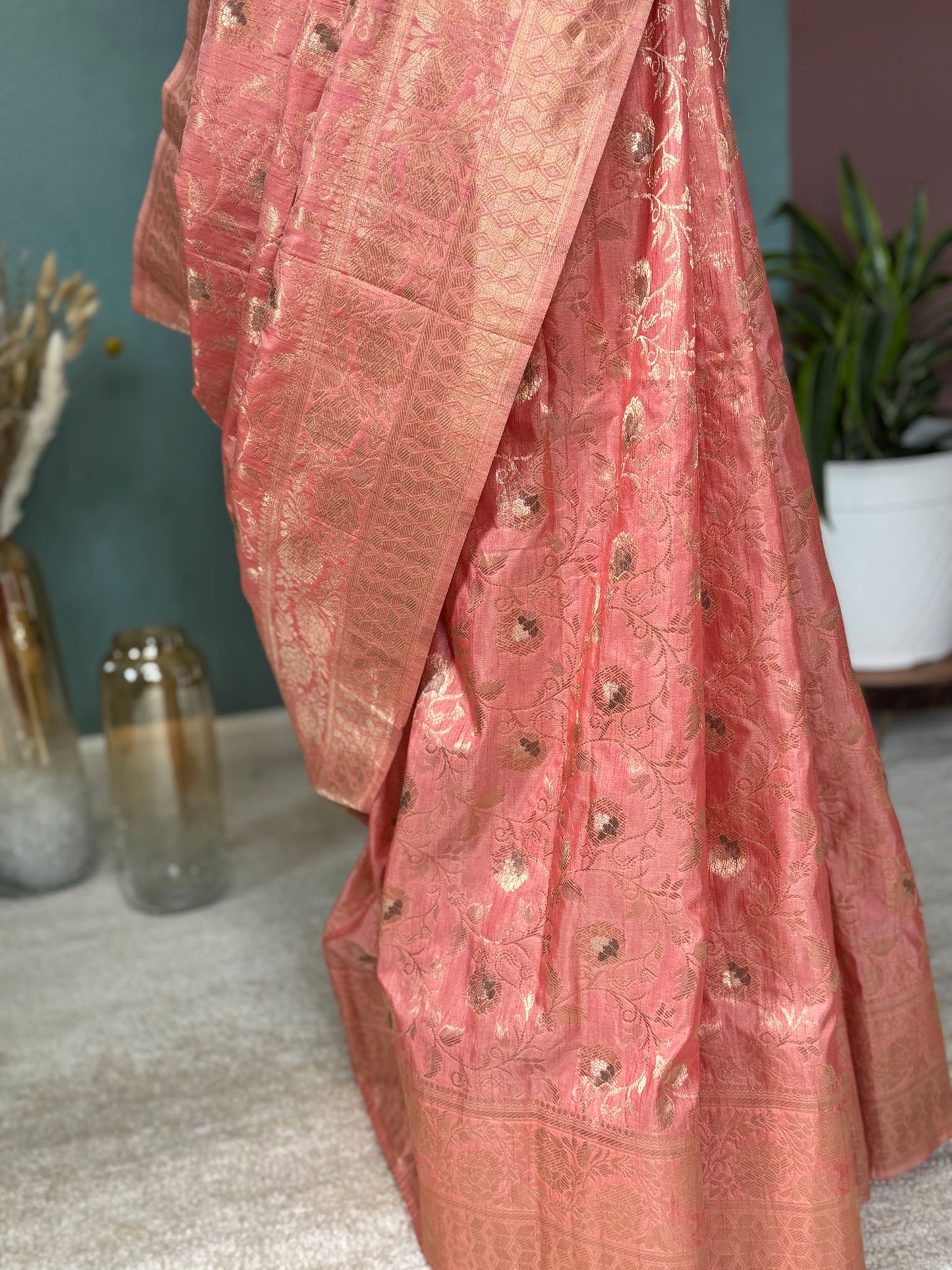 Peach Soft Semi Silk