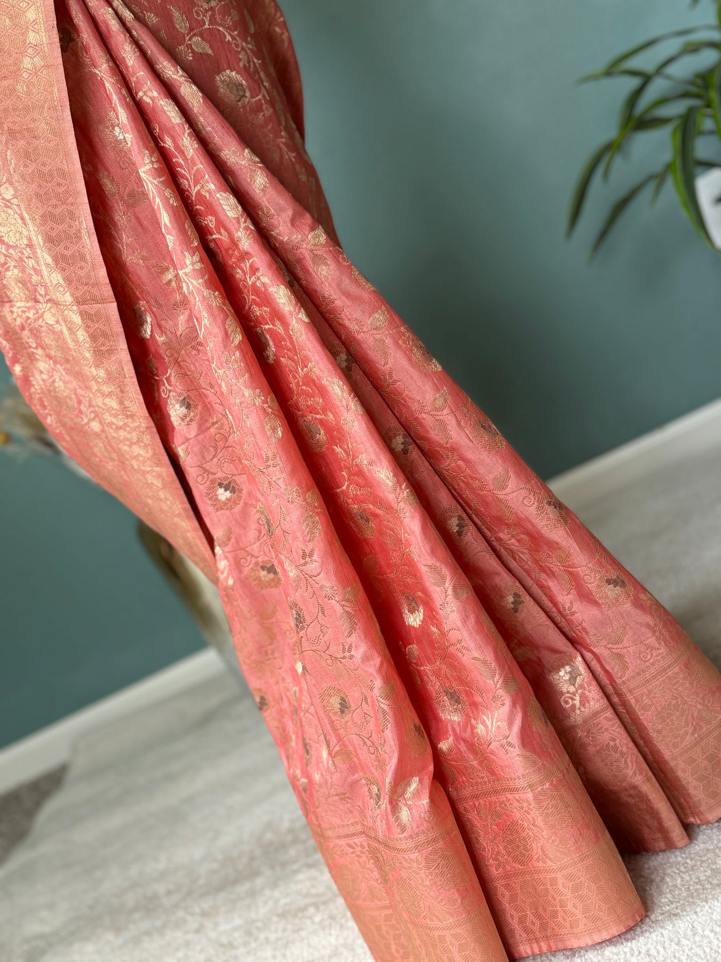 Peach Soft Semi Silk