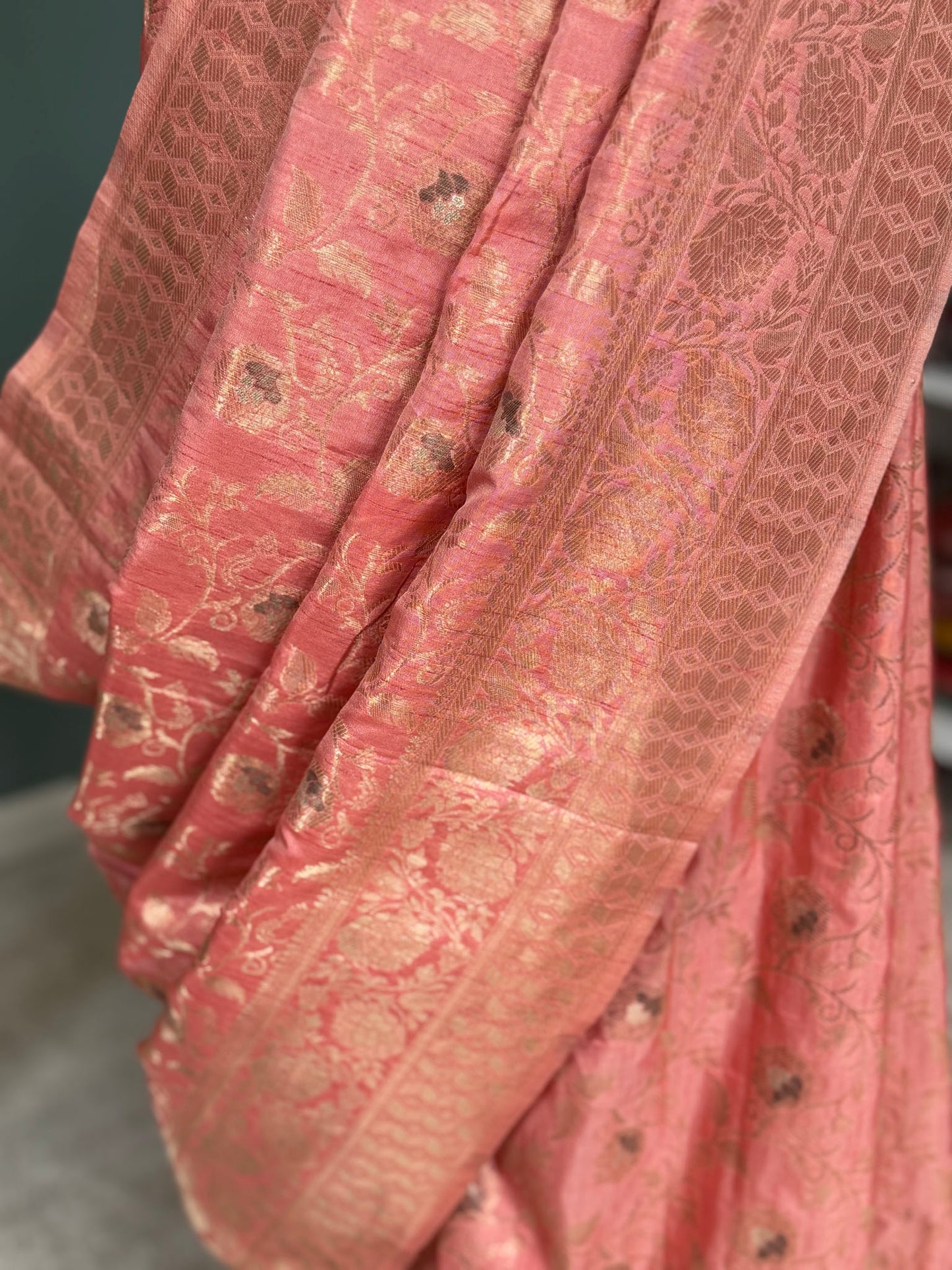 Peach Soft Semi Silk