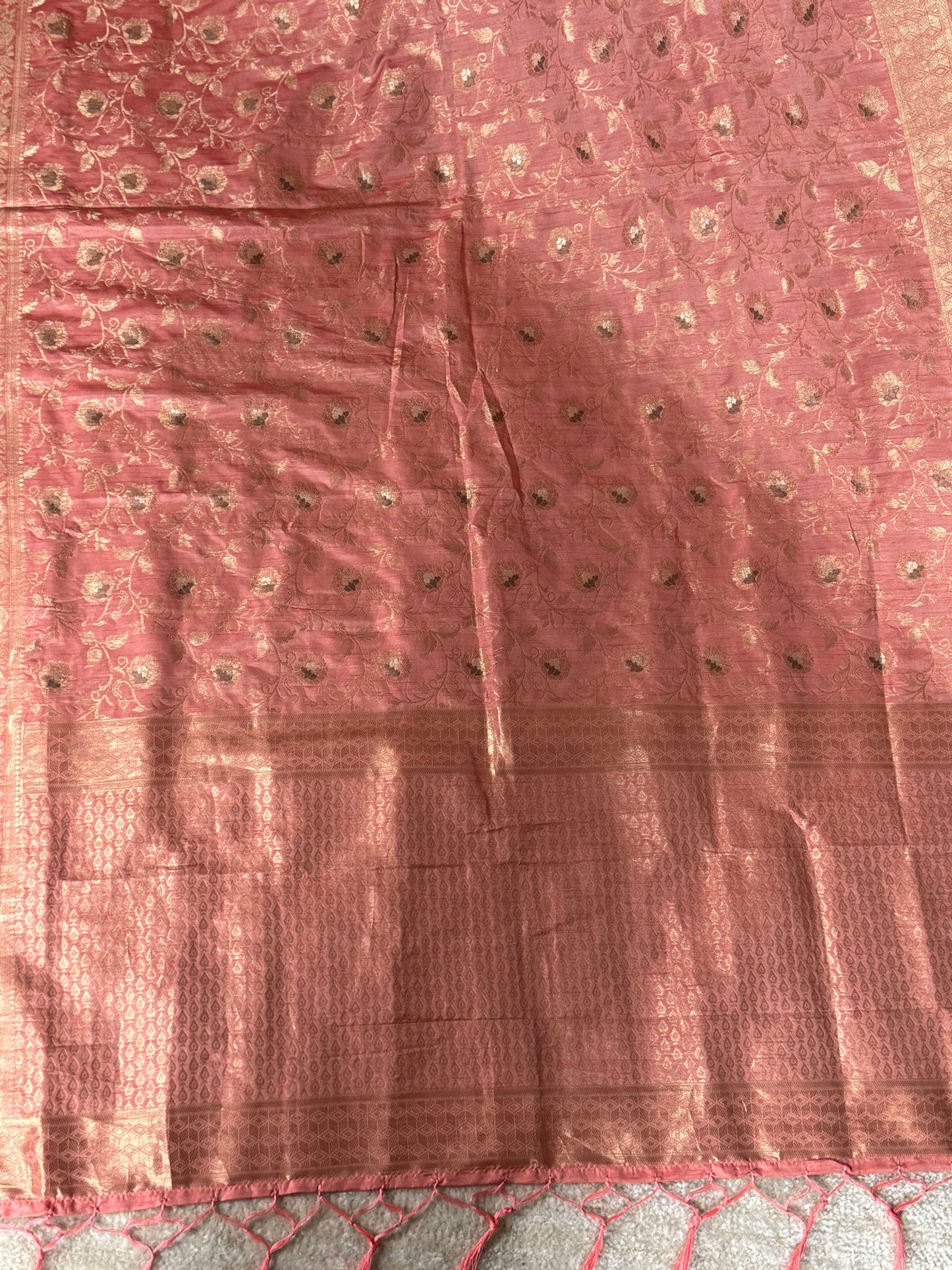 Peach Soft Semi Silk