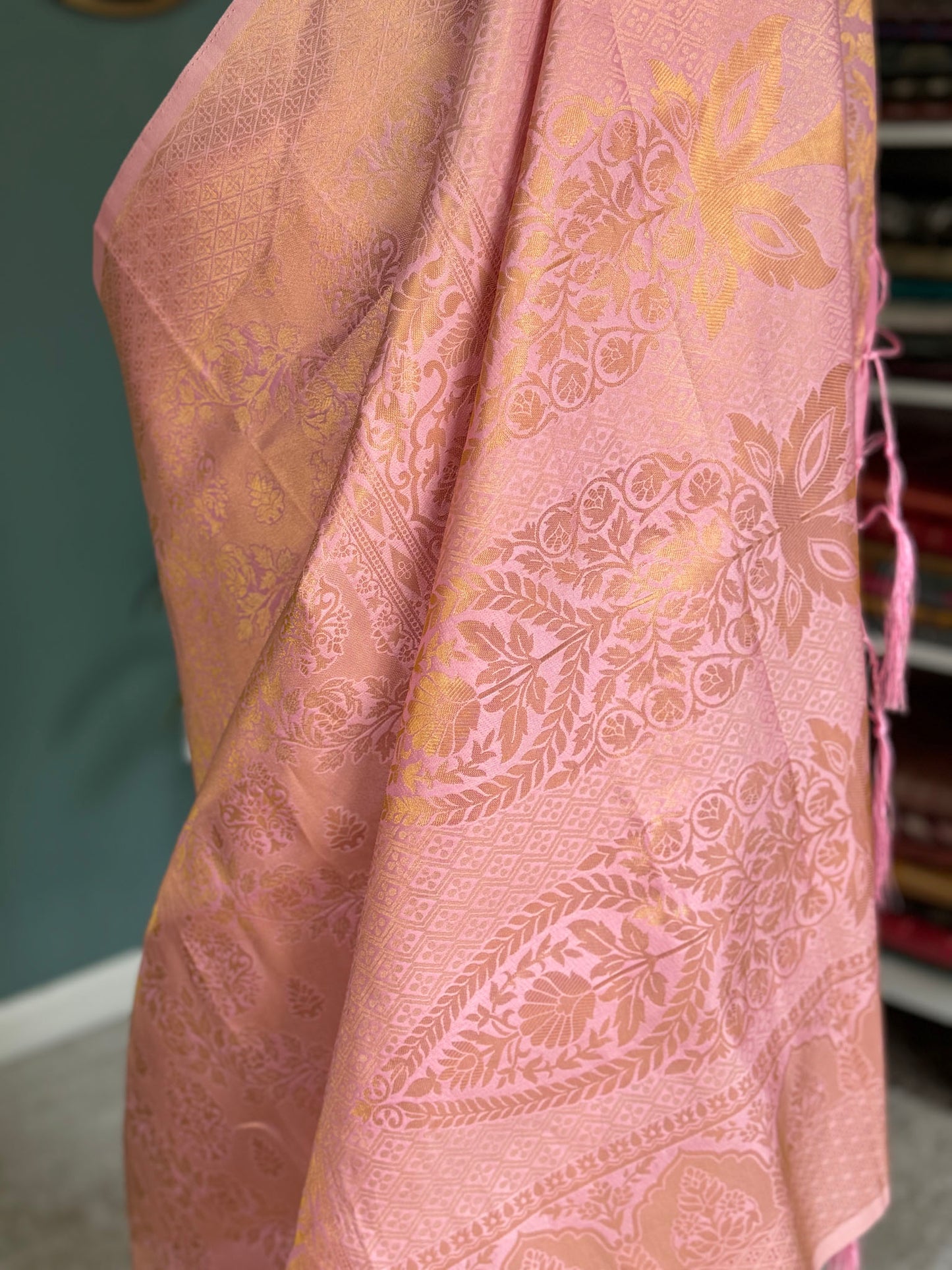 Lavendar Pink Soft Silk Saree