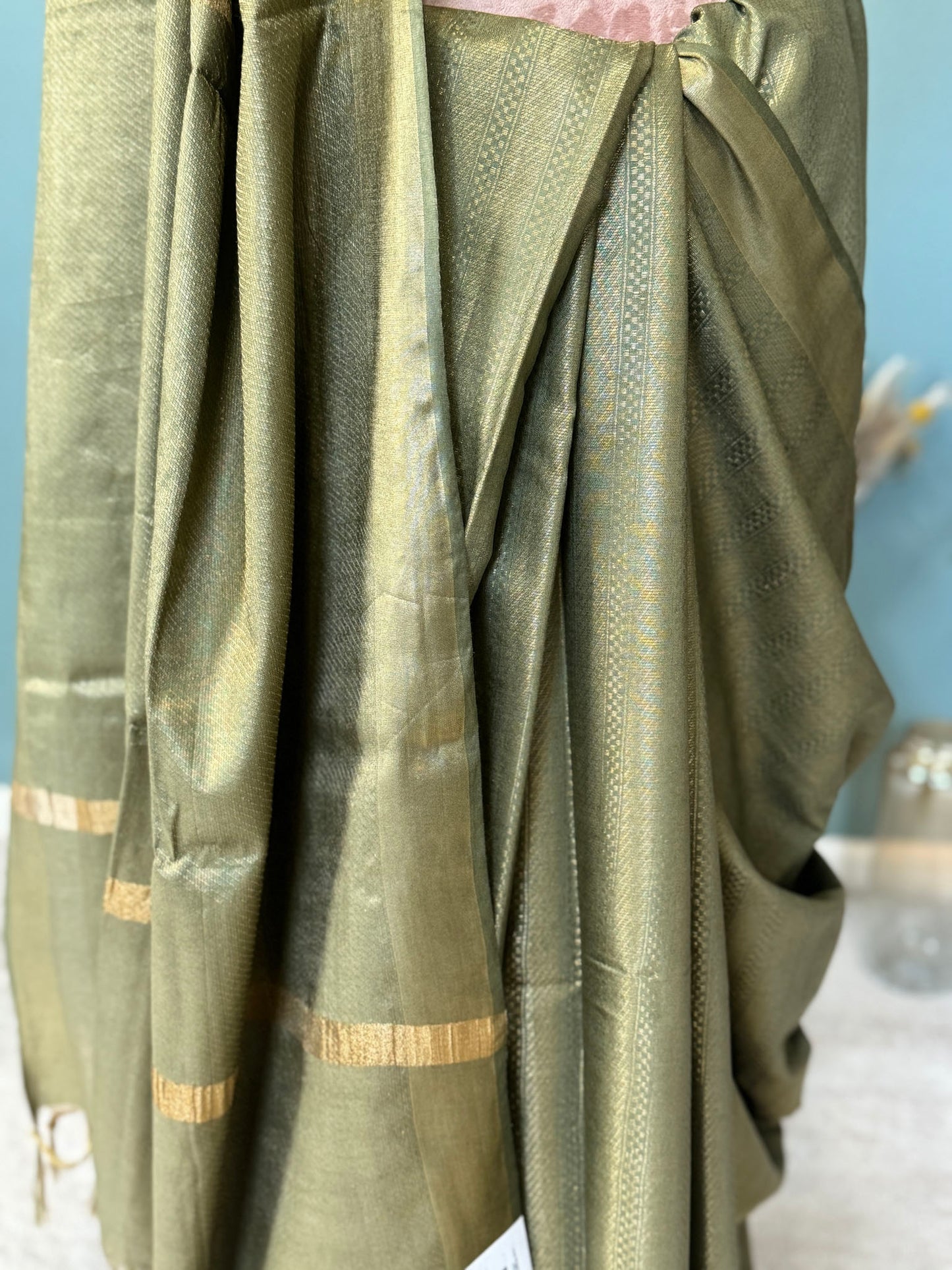 Green Bhagalpuri Soft Silk Saree