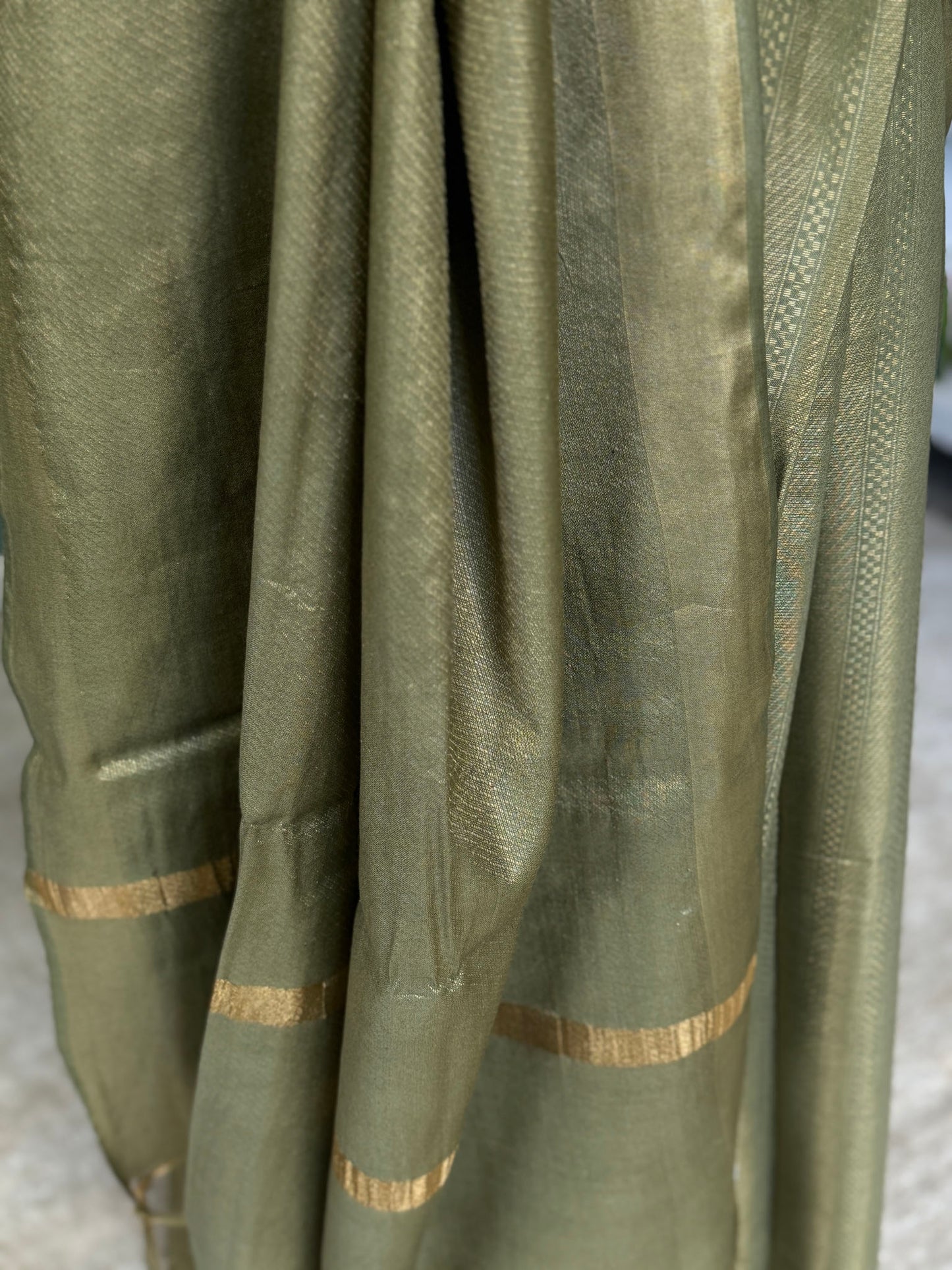 Green Bhagalpuri Soft Silk Saree