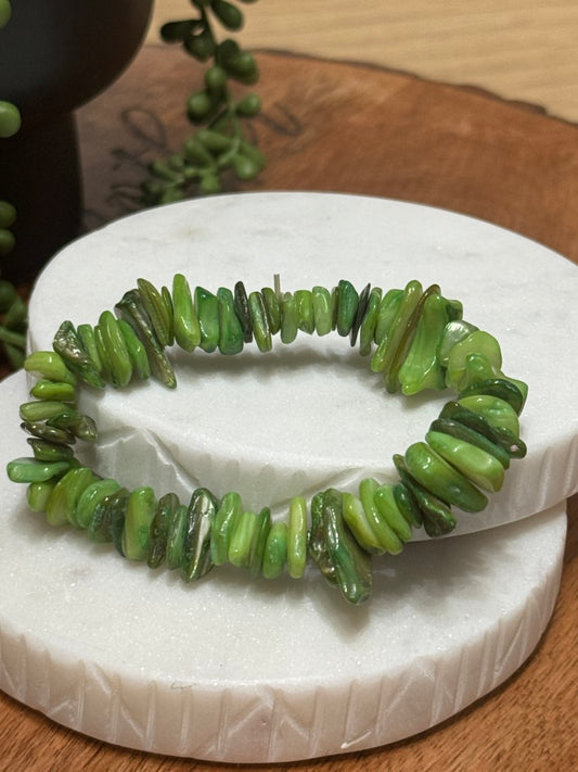 Green Beads Bracelet