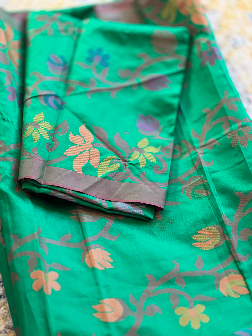 Green Bangalore Silk Saree